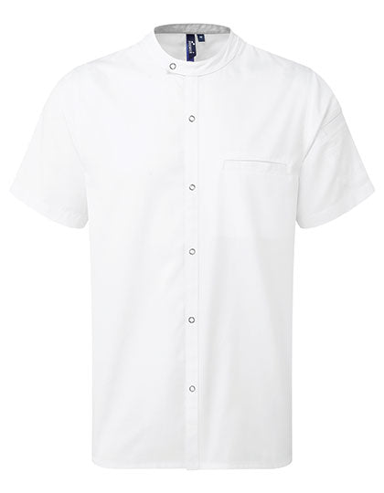 Chef´s Recycled Short Sleeve Shirt in White, Größe 3XL