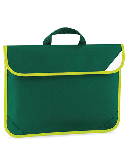 Enhanced-Viz Book Bag in Bottle Green, Größe 38 x 28 cm