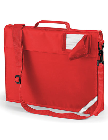 Junior Book Bag With Strap in Bright Red, Größe 37 x 30 x 6 cm