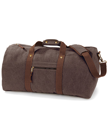 Vintage Canvas Holdall in Vintage Brown, Größe 58 x 30 x 30 cm