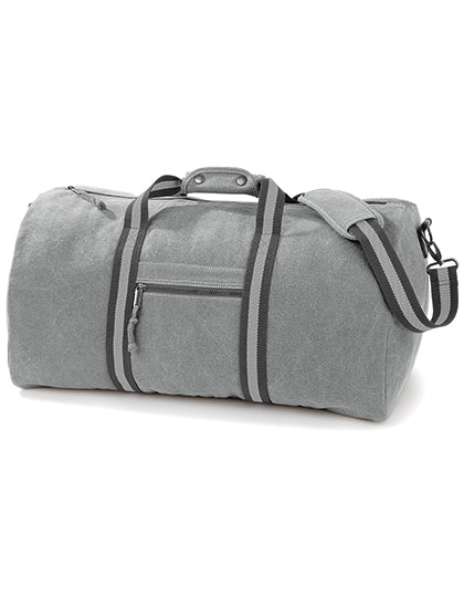 Vintage Canvas Holdall in Vintage Light Grey, Größe 58 x 30 x 30 cm