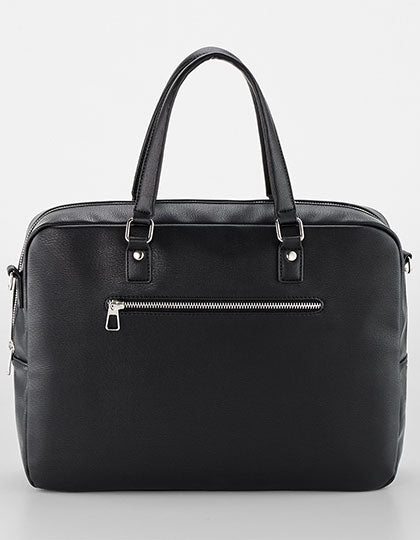 Tailored Luxe Briefcase in Black, Größe 39 x 28 x 10 cm