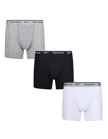 Men´s Medium Sports Trunk - Ainslie (3 Pair Pack) in Black, Größe XL