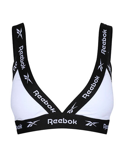 Women´s Triangle Bra - Dotty in White, Größe L