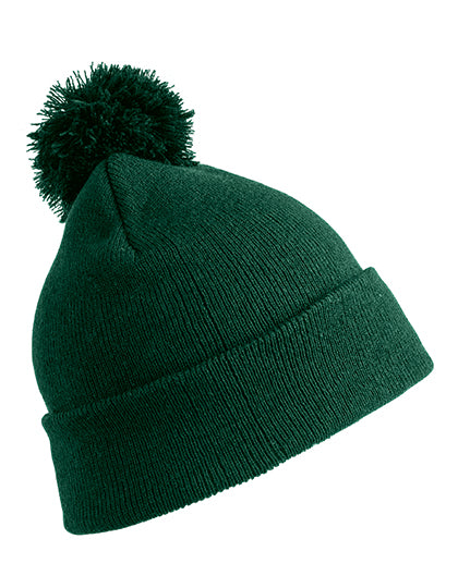 Junior Pom Pom Beanie in Bottle, Größe One Size