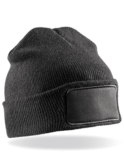 Double Knit Thinsulate™ Printers Beanie in Black, Größe One Size