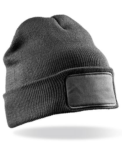 Double Knit Thinsulate™ Printers Beanie in Grey, Größe One Size