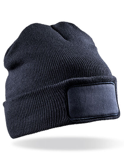 Double Knit Thinsulate™ Printers Beanie in Navy, Größe One Size
