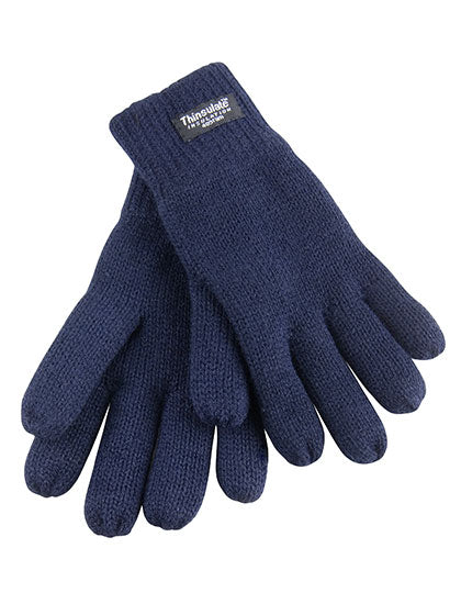 Junior Classic Fully Lined Thinsulate™ Gloves in Navy, Größe One Size