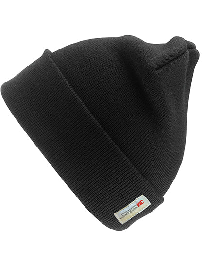 Heavyweight Thinsulate™ Woolly Ski Hat in Black, Größe One Size