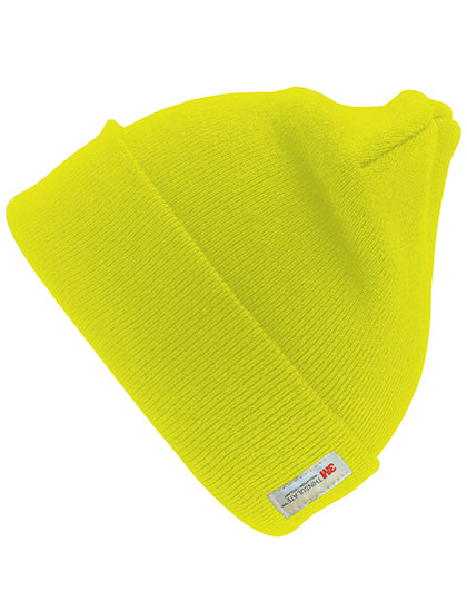 Heavyweight Thinsulate™ Woolly Ski Hat in Fluorescent Yellow, Größe One Size
