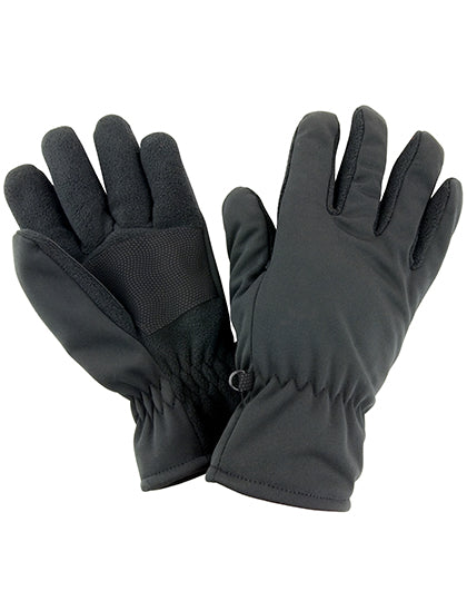 Softshell Thermal Glove in Black, Größe L/XL