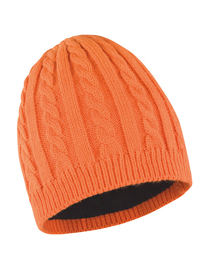 Mariner Knitted Hat in Burnt Orange, Größe One Size