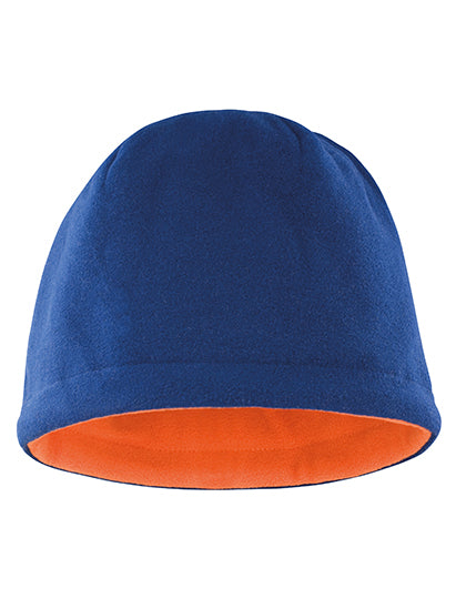 Reversible Fleece Skull Hat in Navy, Größe One Size