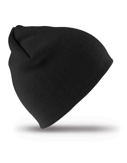 Soft Feel Cuffless Beanie in Black, Größe One Size