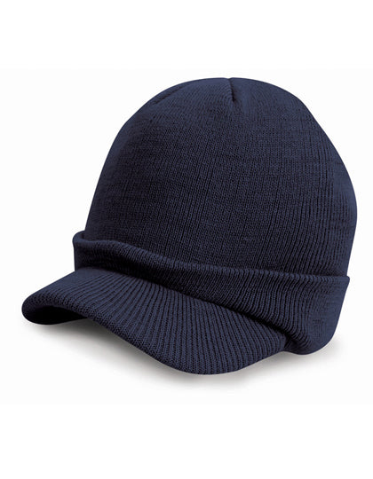 Esco Army Knitted Hat in Navy, Größe One Size