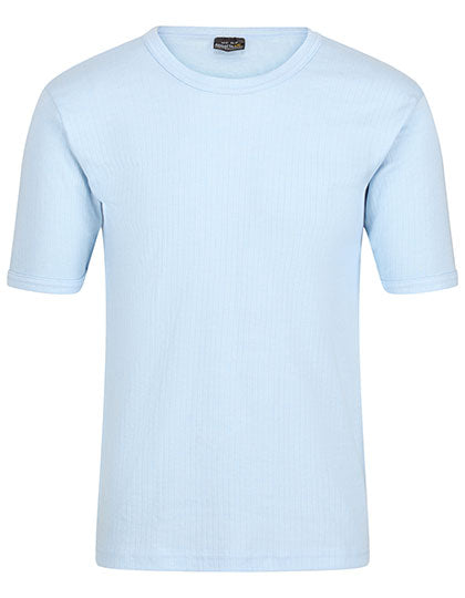 Thermal Short Sleeve Vest in Blue, Größe XXL