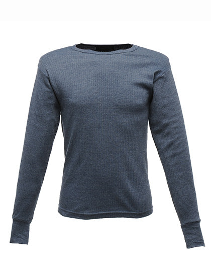 Thermal Long Sleeve Vest in Denim, Größe XXL