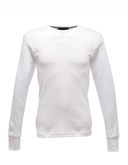 Thermal Long Sleeve Vest in White, Größe XXL