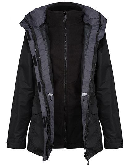 Women´s Benson III Breathable 3 in 1 Jacket in Black, Größe 34 (8)