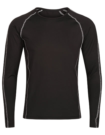 Pro Long Sleeve Base Layer Top in Black, Größe 3XL