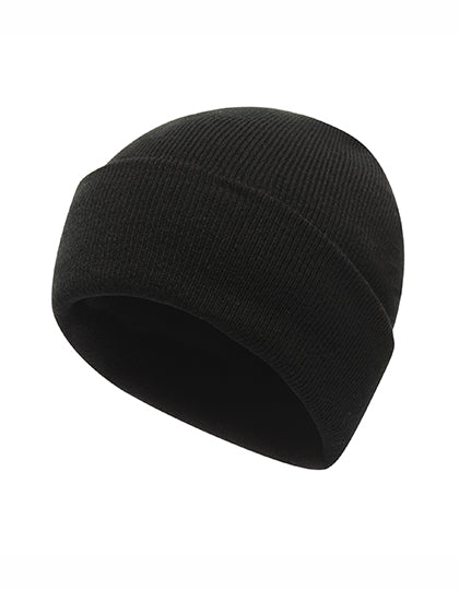 Axton - Cuffed Beanie in Black, Größe One Size