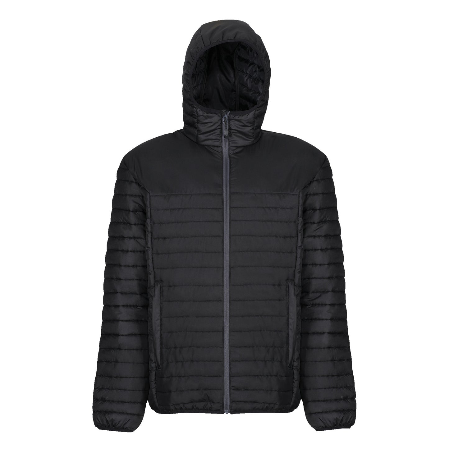 Honestly Made Recycled Thermal Jacket in Black, Größe XS