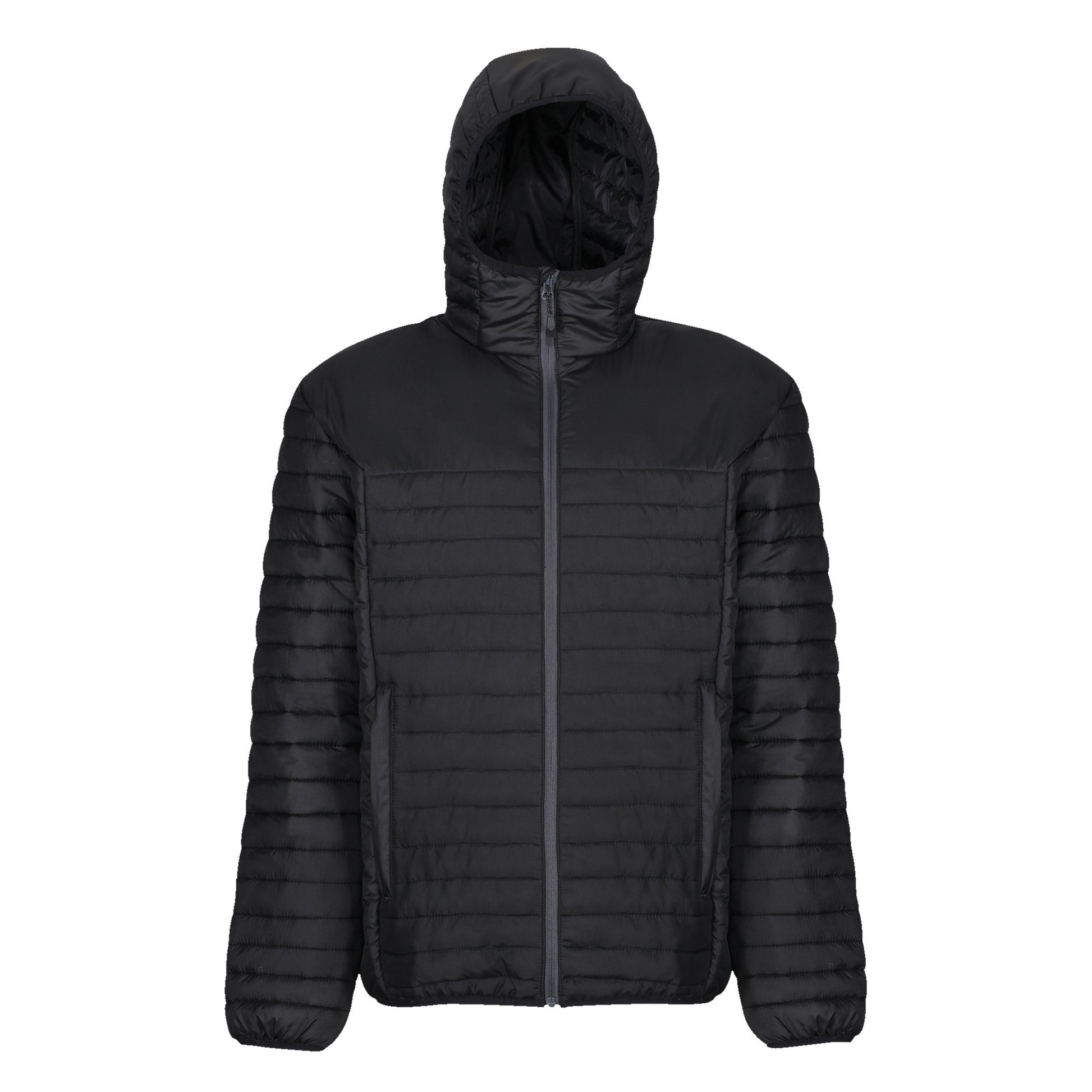 Honestly Made Recycled Thermal Jacket in Black, Größe XS