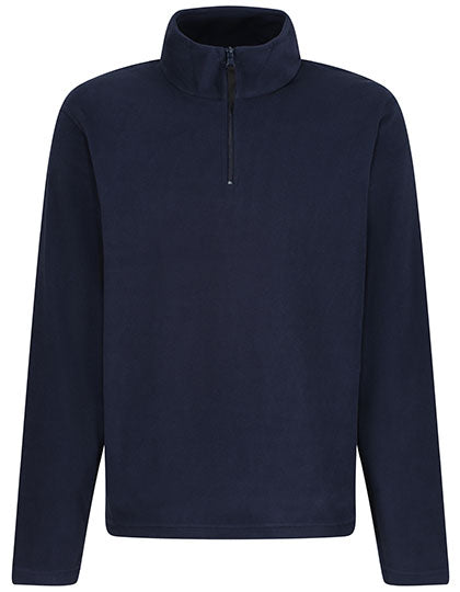 Micro Zip Neck in Dark Navy, Größe 4XL