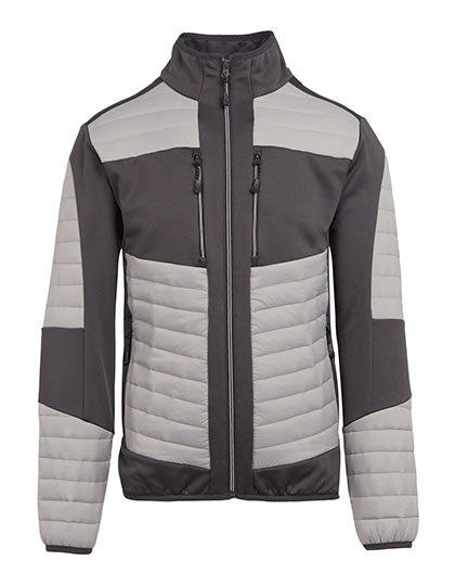 E-volve Unisex Thermal Hybrid Jacket in Mineral Grey, Größe 3XL