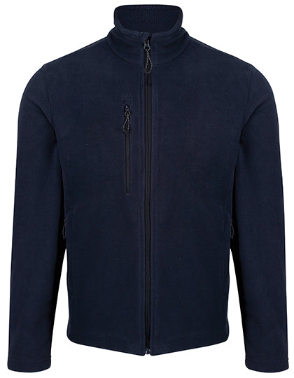 Honestly Made Recycled Full Zip Fleece Jacket in Navy, Größe 3XL