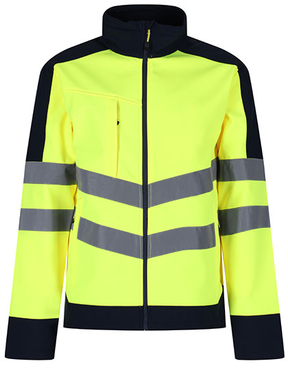 Pro Hi-Vis Softshell Jacket in Yellow, Größe 3XL