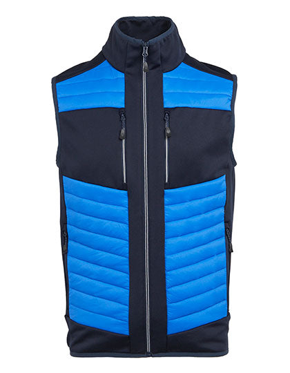 E-volve Unisex Thermal Hybrid Bodywarmer in Strong Blue, Größe 3XL