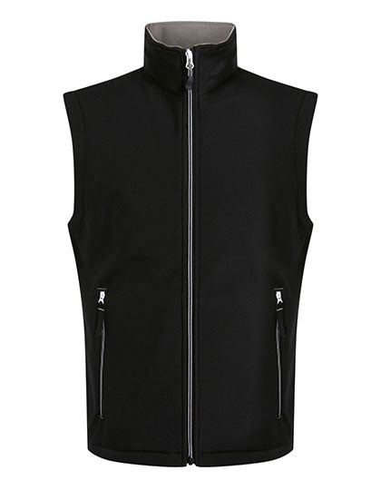 Ascender 2-Layer Softshell Bodywarmer in Black, Größe 3XL