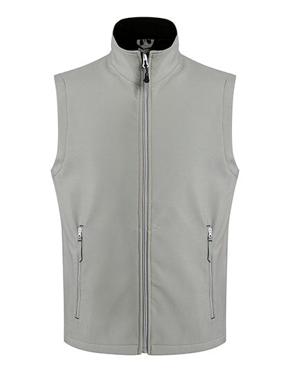 Ascender 2-Layer Softshell Bodywarmer in Mineral Grey, Größe 3XL