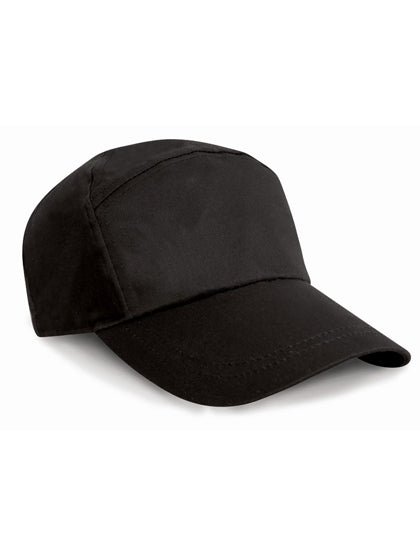 7-Panel Advertising Cap in Black, Größe One Size