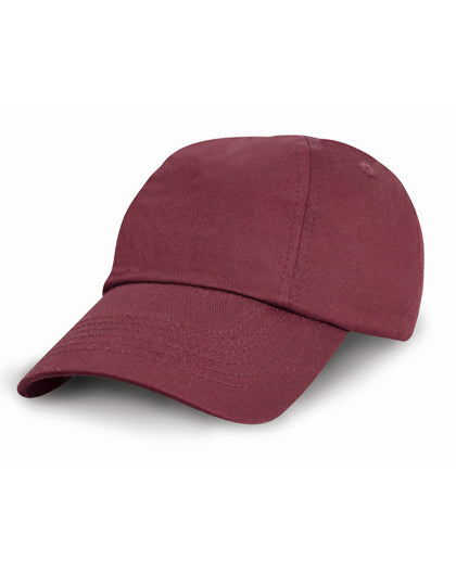 Junior Low Profile Cotton Cap in Burgundy, Größe One Size
