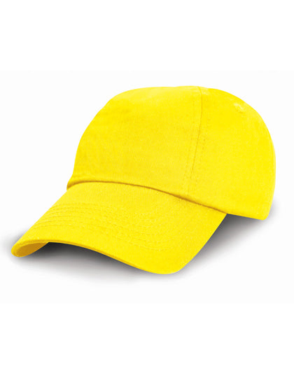 Junior Low Profile Cotton Cap in Yellow, Größe One Size