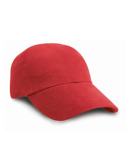 Low Profile Heavy Brushed Cotton Cap in Red, Größe One Size