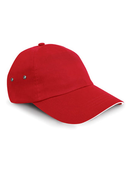 Printers Plush Cotton 5 Panel Cap in Red, Größe One Size
