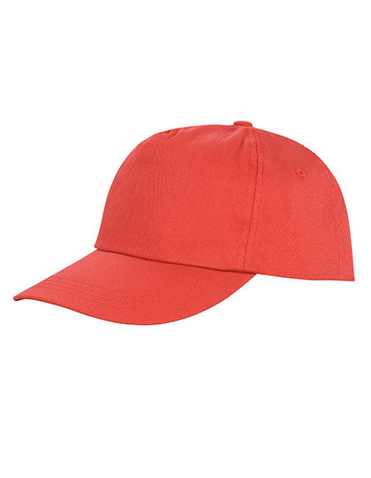 Houston 5-Panel Cap in Red, Größe One Size