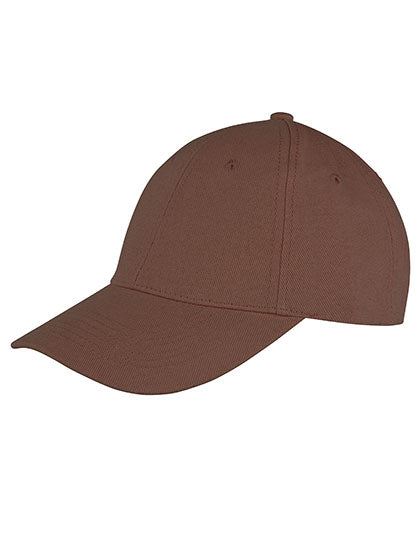 Memphis Brushed Cotton Low Profile Cap in Chocolate Brown, Größe One Size