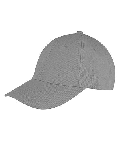 Memphis Brushed Cotton Low Profile Cap in Dove Grey, Größe One Size