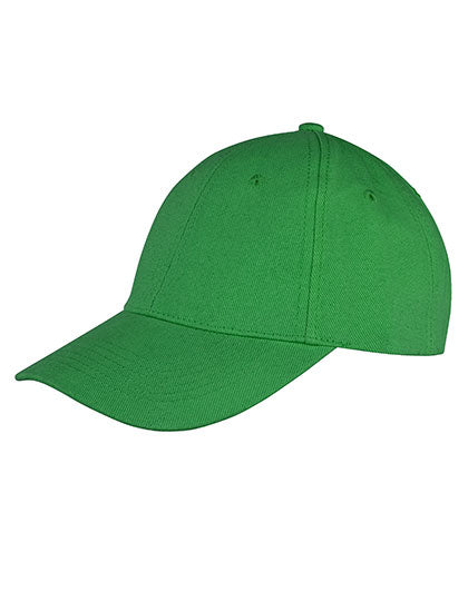 Memphis Brushed Cotton Low Profile Cap in Emerald Green, Größe One Size