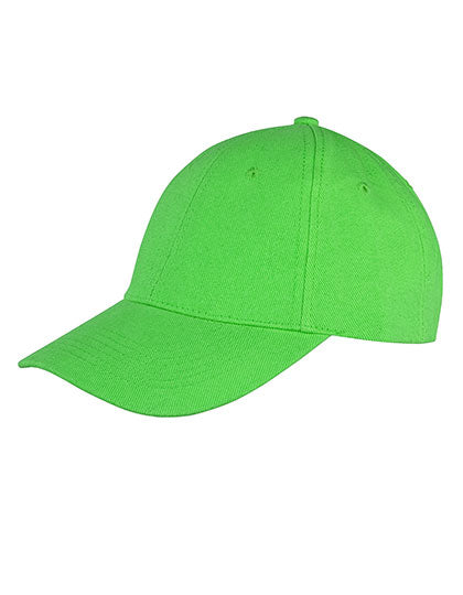 Memphis Brushed Cotton Low Profile Cap in Lime, Größe One Size