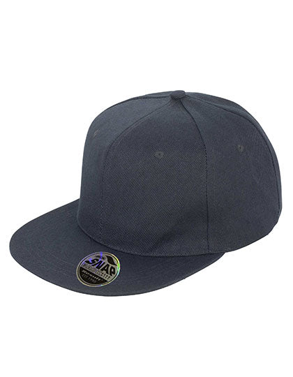 Bronx Original Flat Peak Snapback Cap in Black, Größe One Size