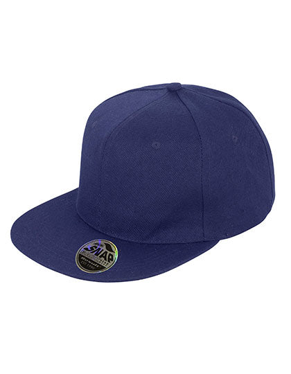 Bronx Original Flat Peak Snapback Cap in Navy, Größe One Size