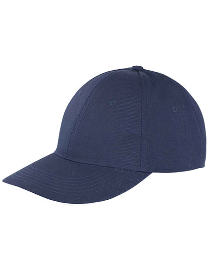 Memphis Brushed Cotton Low Profile Sandwich Peak Cap in Navy, Größe One Size