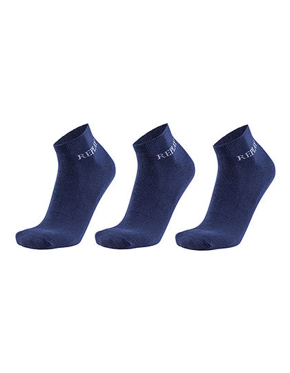 Low Cut Socks (3 Pair Banderole) in Dark Blue, Größe 43/46
