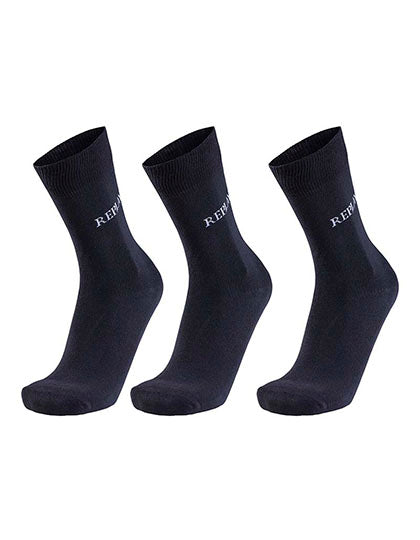Casual Socks (3 Pair Banderole) in Black, Größe 43/46